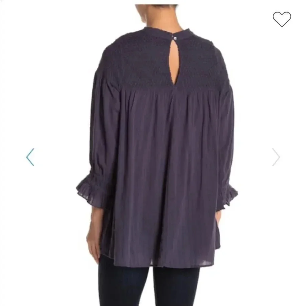 NWT Free People Obi Mila Smocked Tunic Top